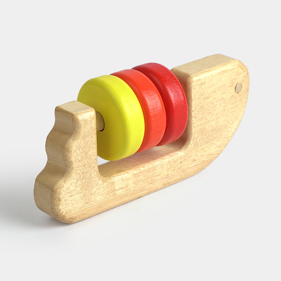 Montessori Wooden Handbell Rattle & Sensory Sound Toy