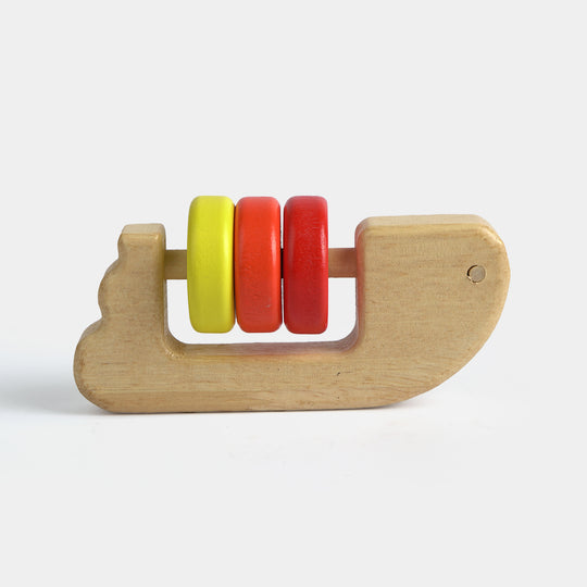 Montessori Wooden Handbell Rattle & Sensory Sound Toy