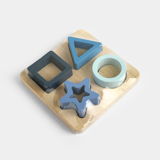 Wooden 4-Piece Shape Sorter Puzzle