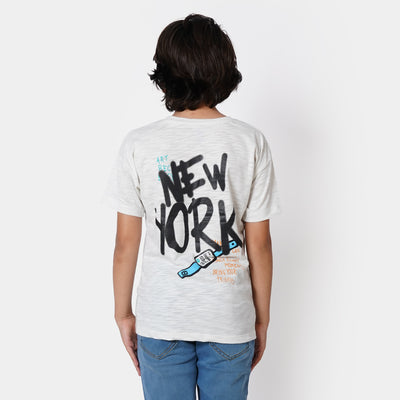 Boys T-Shirt New York - BarleyBlue