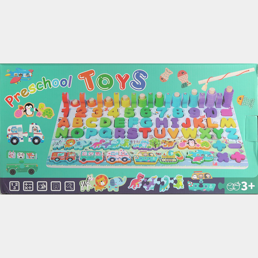 Wooden Educational Activity Board for Preschool Learning
