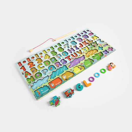 Wooden Educational Activity Board for Preschool Learning