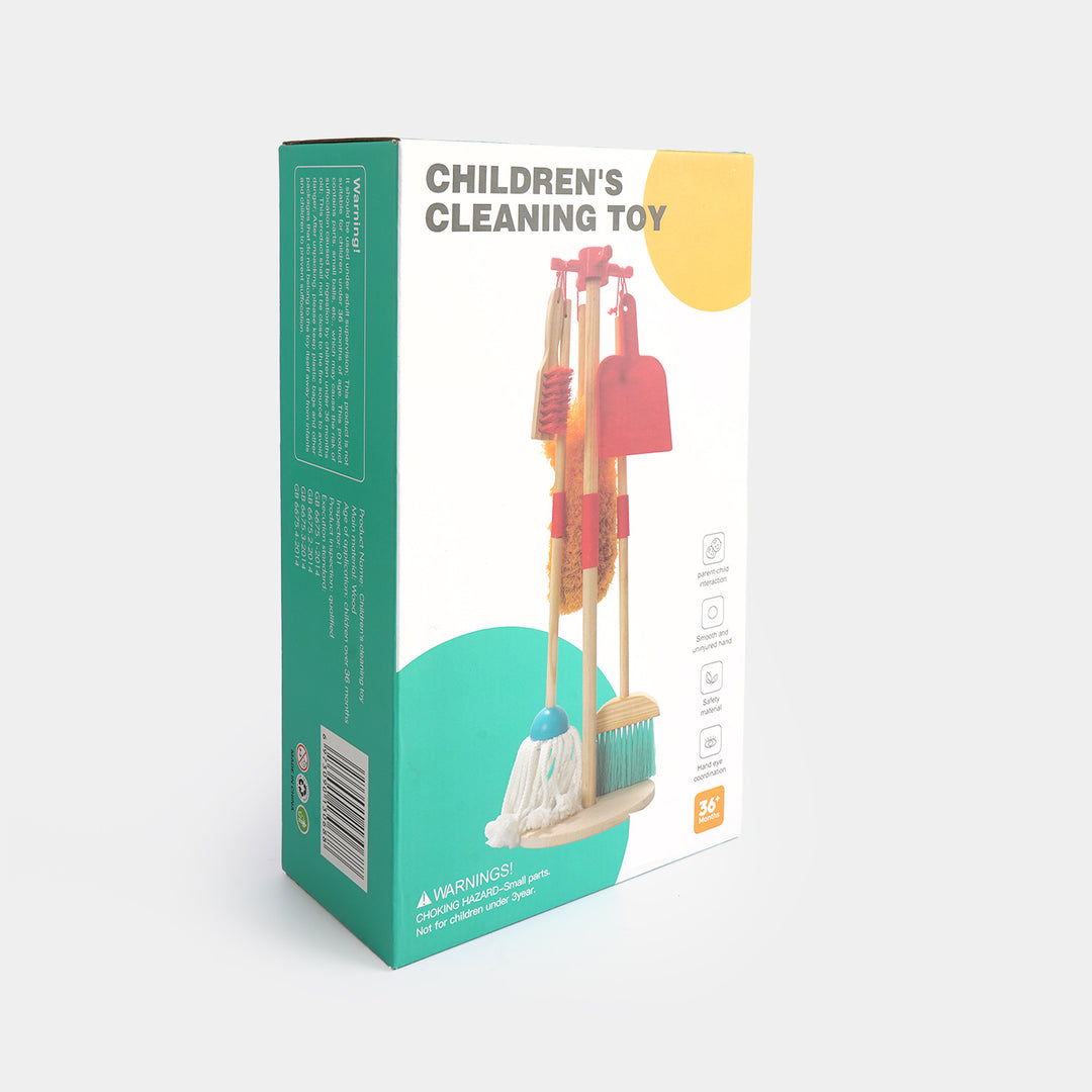 Children's Wooden Cleaning Pretend Play Set