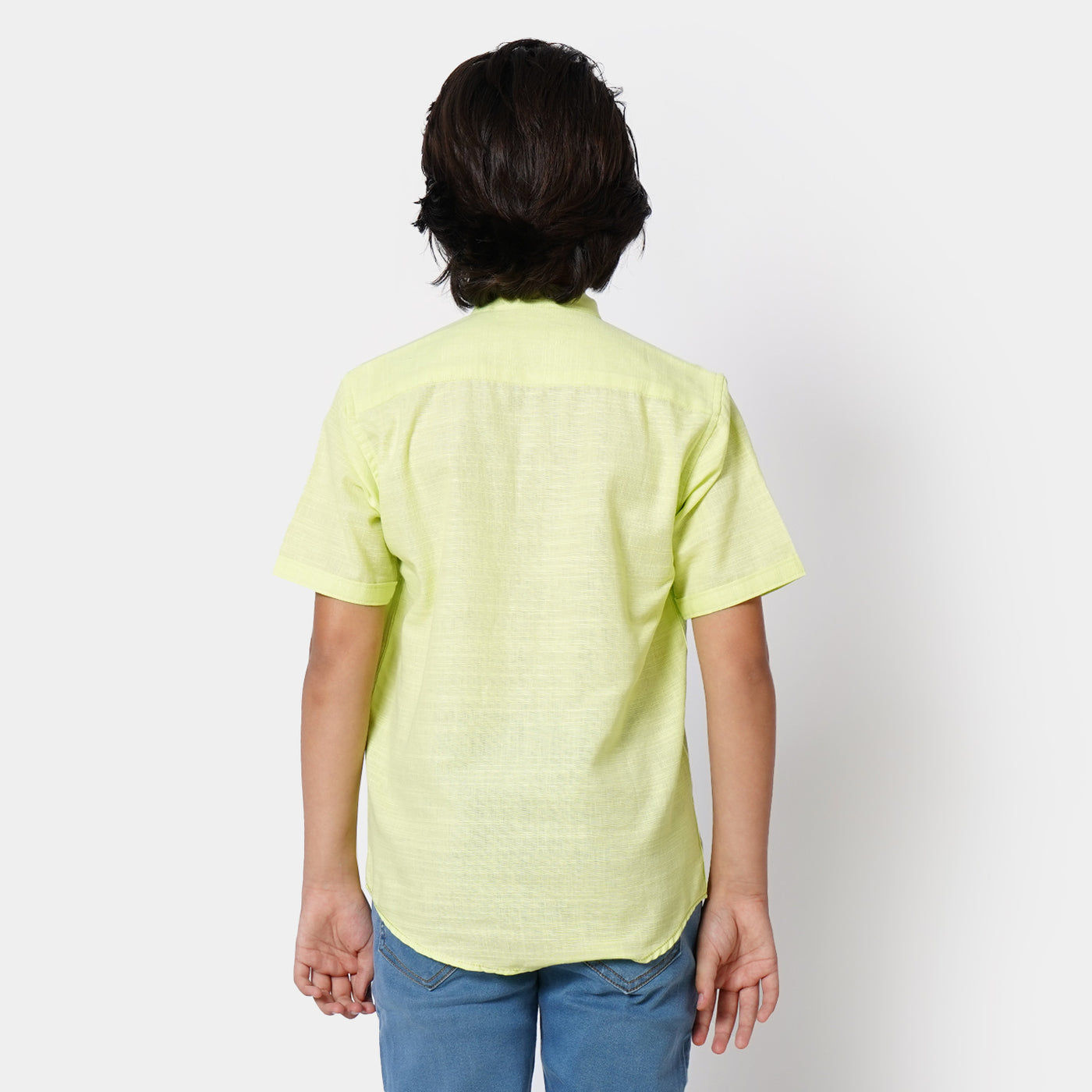 Boys Casual Shirt Sunny Lime - L/Green