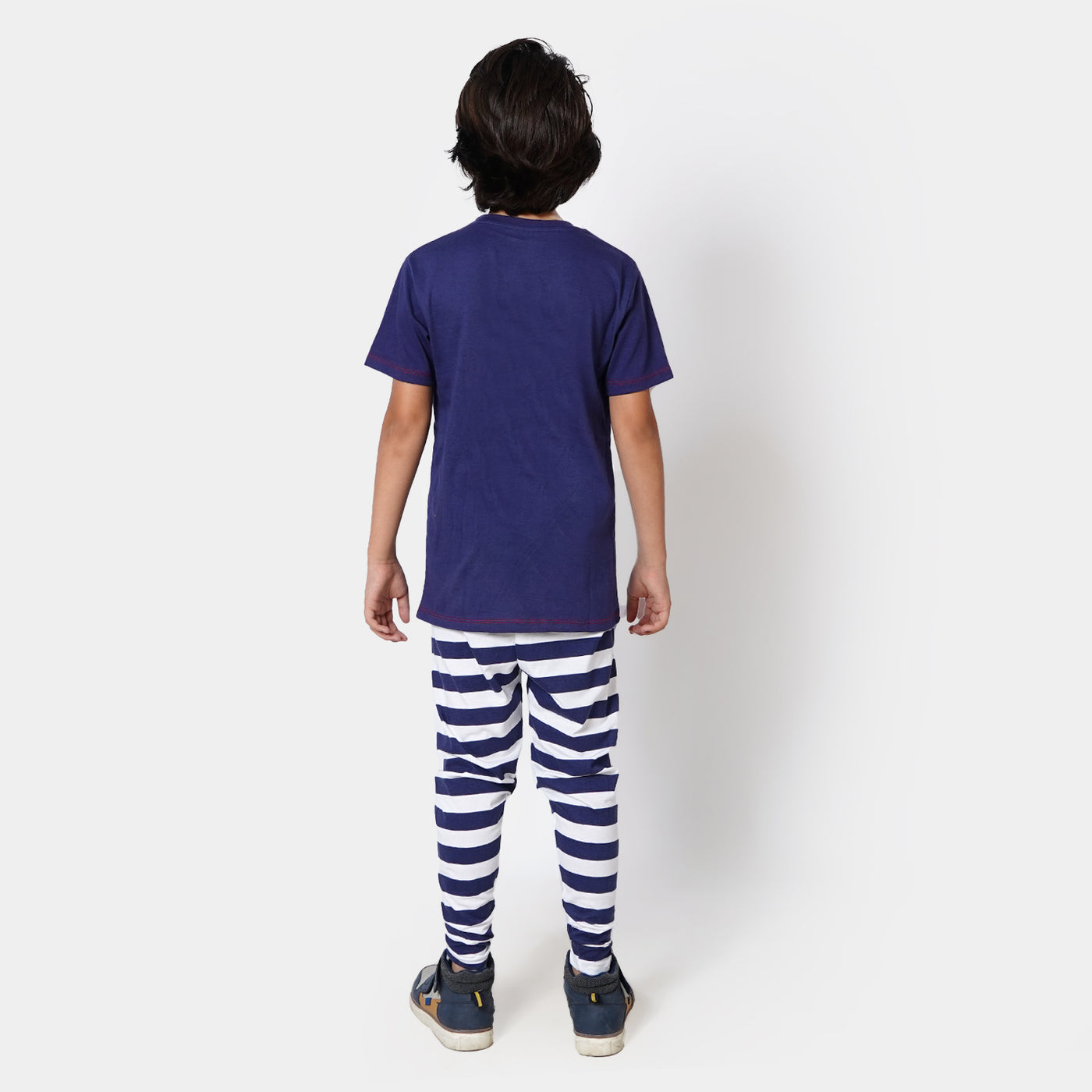 Boys Knitted NightWear Suit Action Hero - Navy Blue