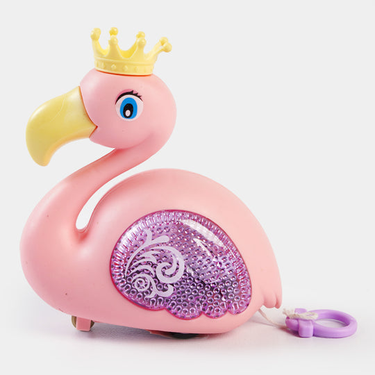 Flamingo Pull Friction Toy