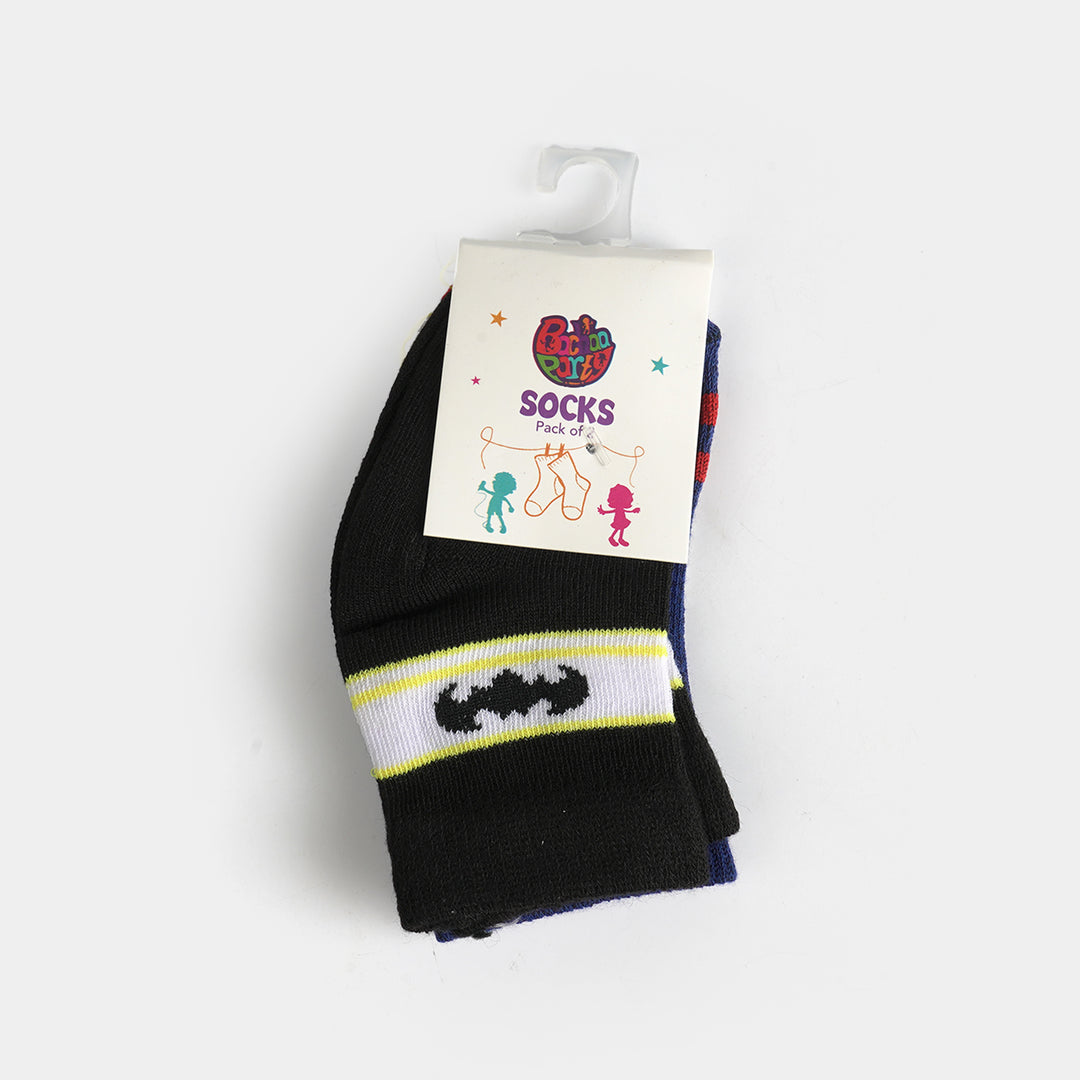 Infant Boys Cotton Sock Pack Of 2 Character-Blue.Black