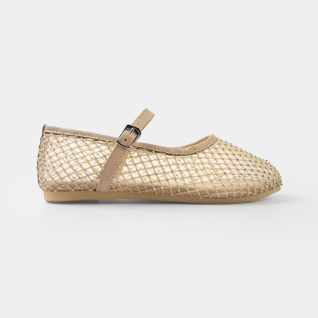 Girls Pumps BS-058-BEIGE