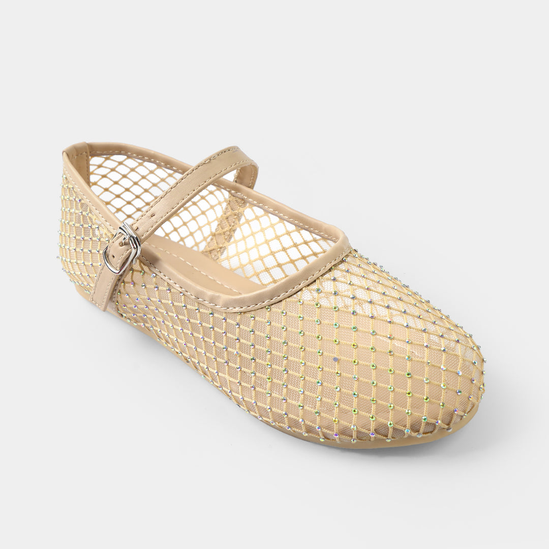 Girls Pumps BS-058-BEIGE