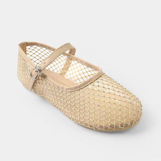 Girls Pumps BS-058-BEIGE