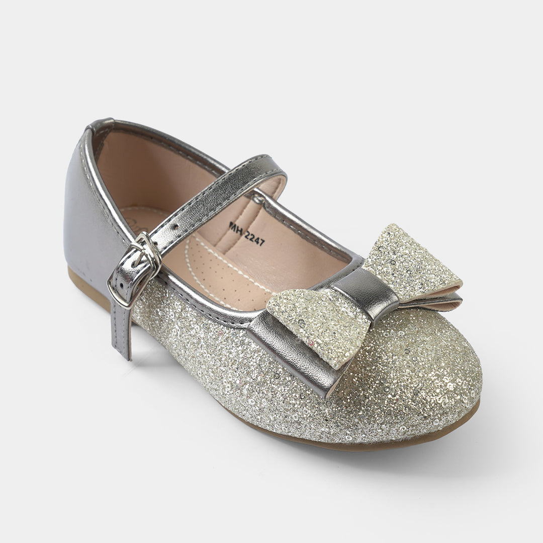Girls Pumps MH-2247-SILVER