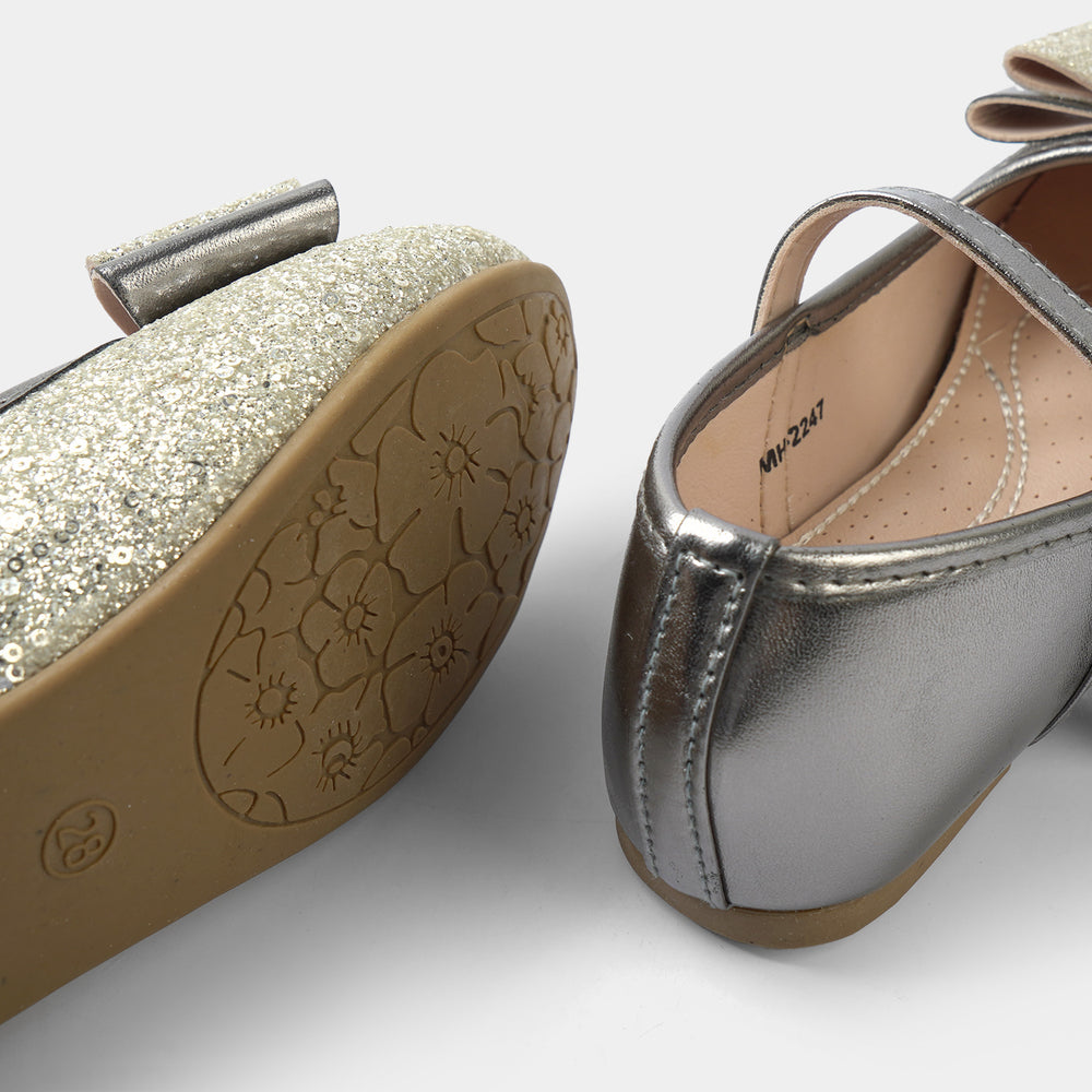 Girls Pumps MH-2247-SILVER