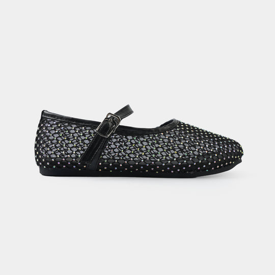 Girls Pumps BS-058-BLACK