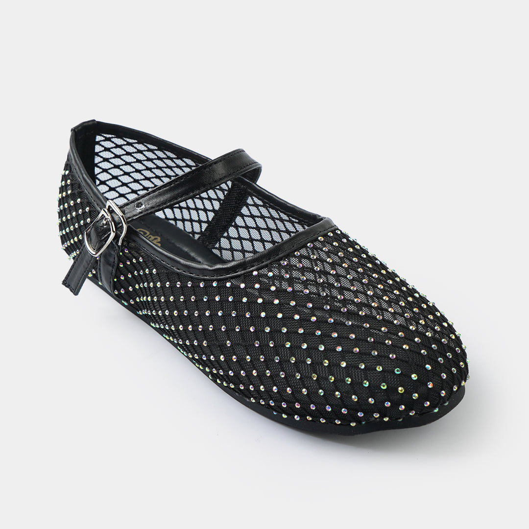 Girls Pumps BS-058-BLACK