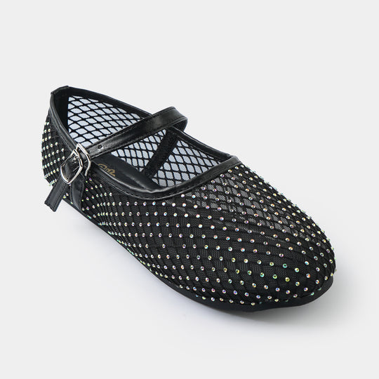Girls Pumps BS-058-BLACK