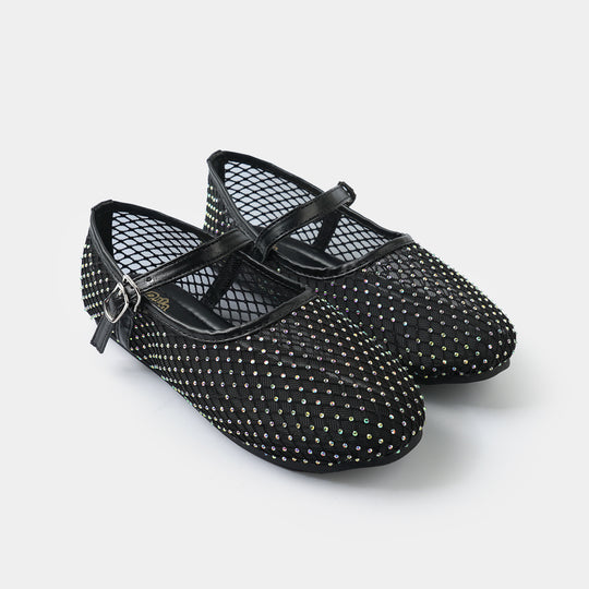 Girls Pumps BS-058-BLACK