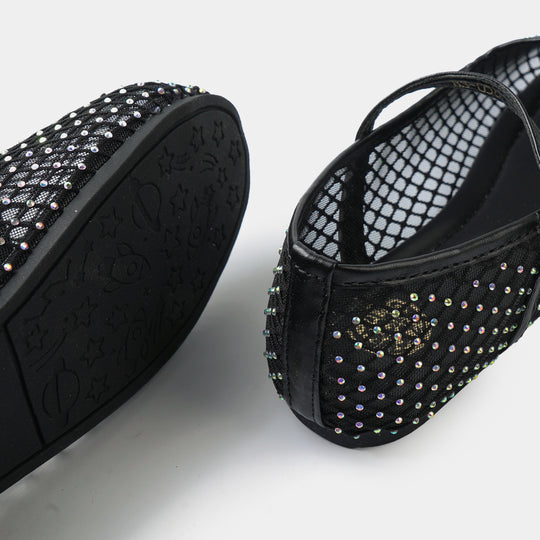 Girls Pumps BS-058-BLACK