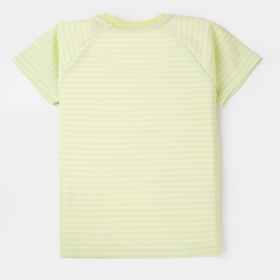Boys T-Shirt H/S Play More - Sharp Green