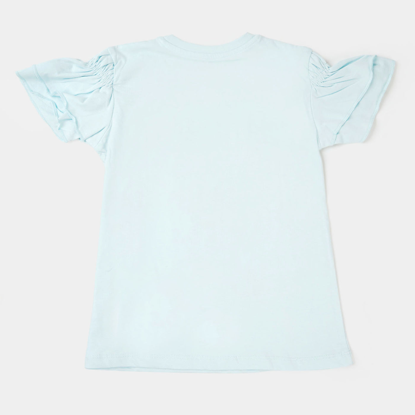 Girls Cotton T-Shirt - Salt/W/S