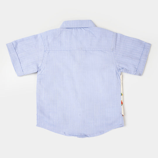 Infant Boys 2PC Suit  AOP Ships - LIGHT BLUE