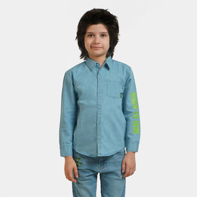 Boys Casual Shirt Gamer - Ice Blue