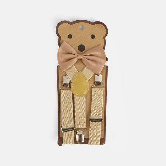 Elastic Suspenders With Bow