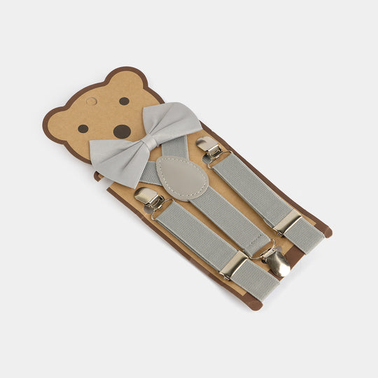 Elastic Suspenders With Bow