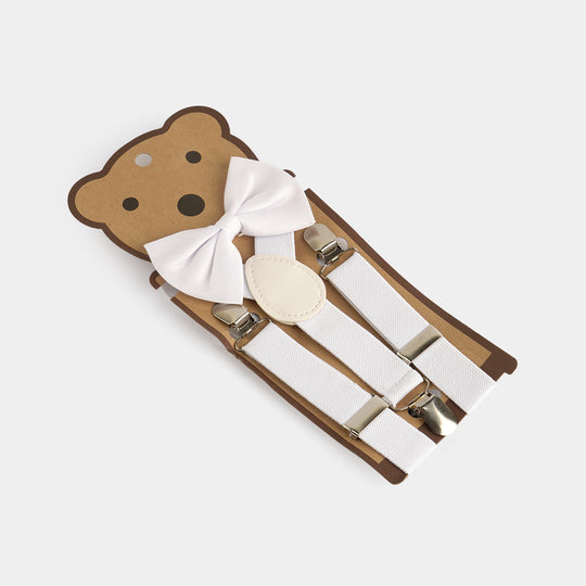 Elastic Suspenders With Bow