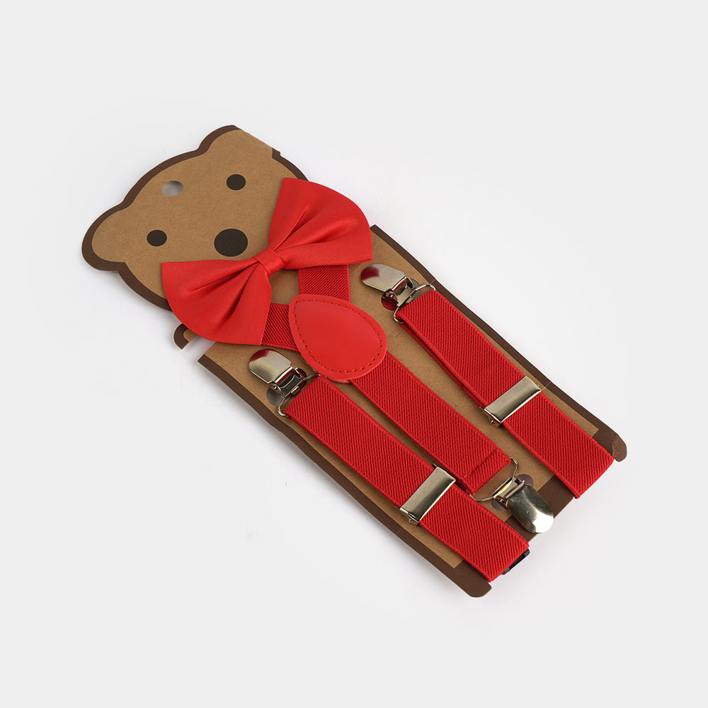 Elastic Suspenders With Bow