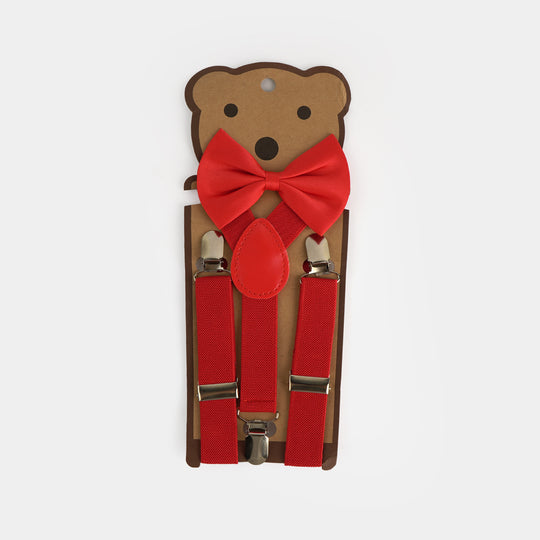 Elastic Suspenders With Bow