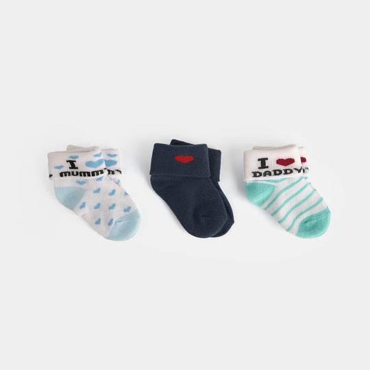 3 Pair Baby Socks 3Pcs | 0M+