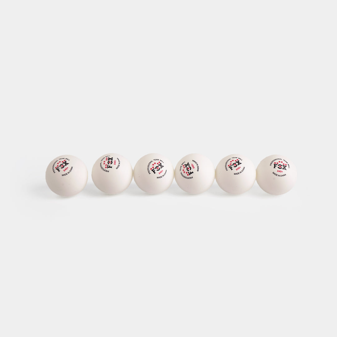 Professional Team Ball Table Tennis Balls (6 Pack)
