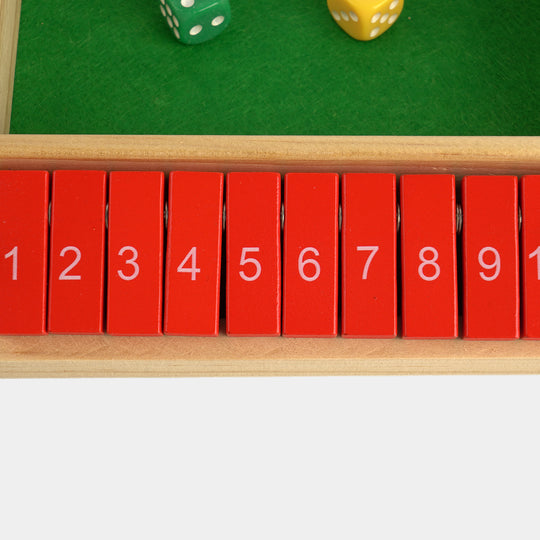 4-Player Wooden Tabletop Dice Game Set
