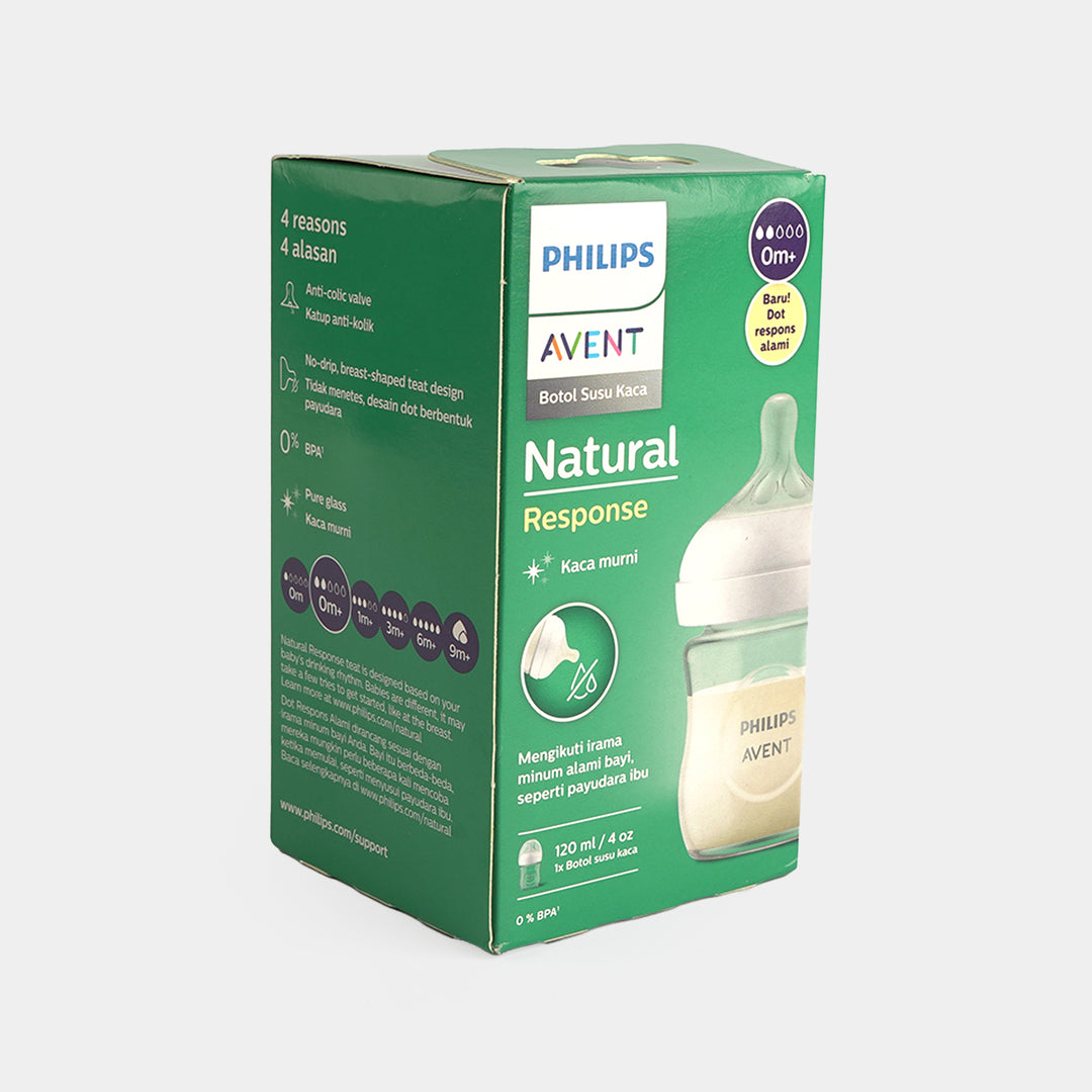 Natural Glass 120ml Feeding Bottle
