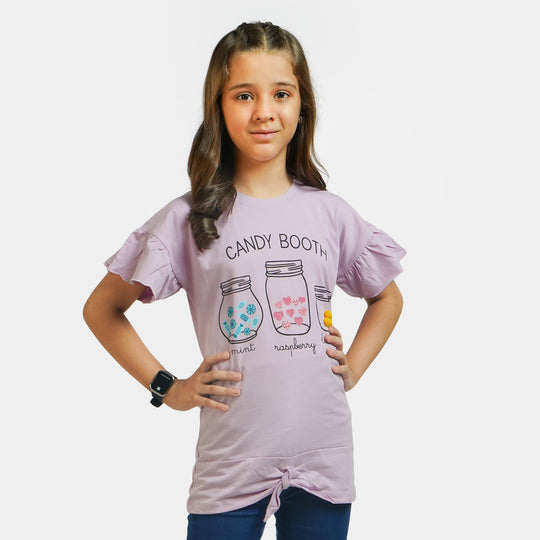 Girls T-Shirt H/S Candy Booth  - Orchid Bou