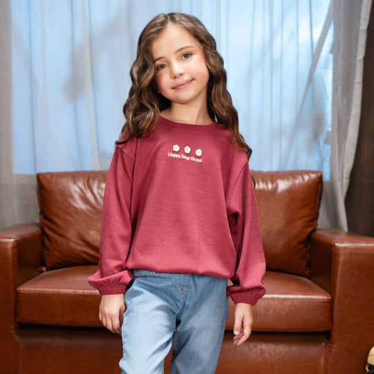 Girls Sweatshirt Happy Days Ahead