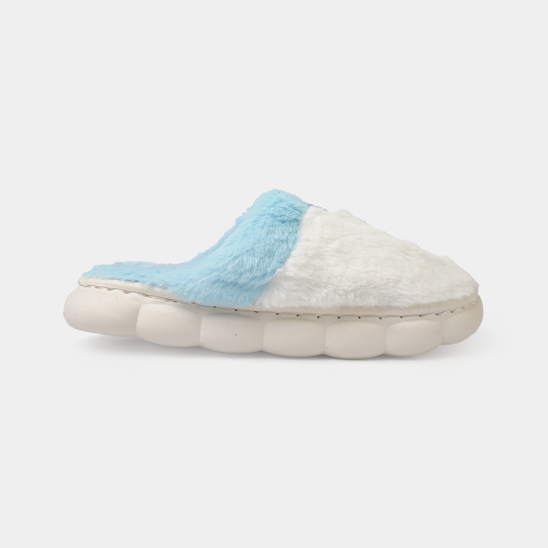 Boys Fur Slipper P-02-LT.Blue