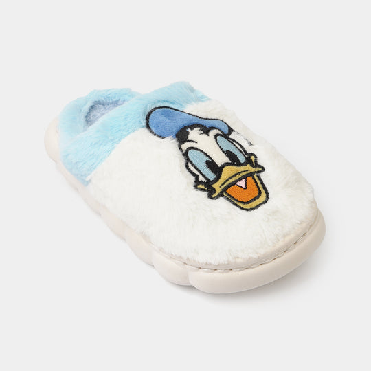 Boys Fur Slipper P-02-LT.Blue