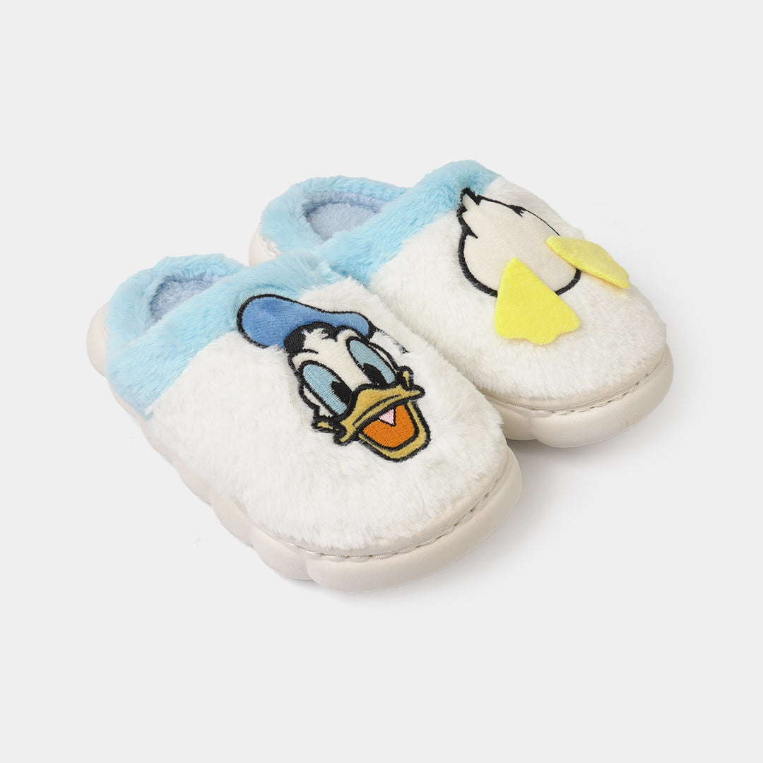 Boys Fur Slipper P-02-LT.Blue