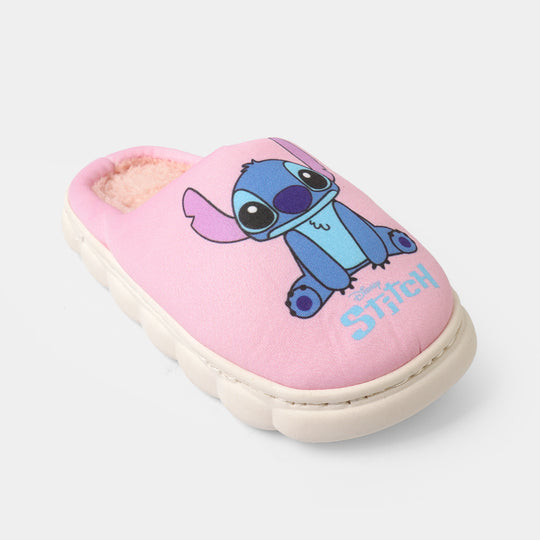 Girls Fur Slipper P-12-Pink