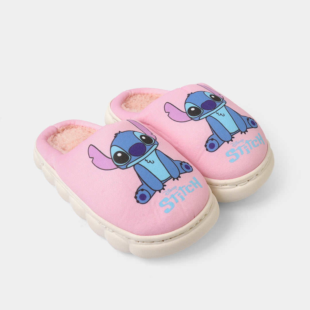 Girls Fur Slipper P-12-Pink