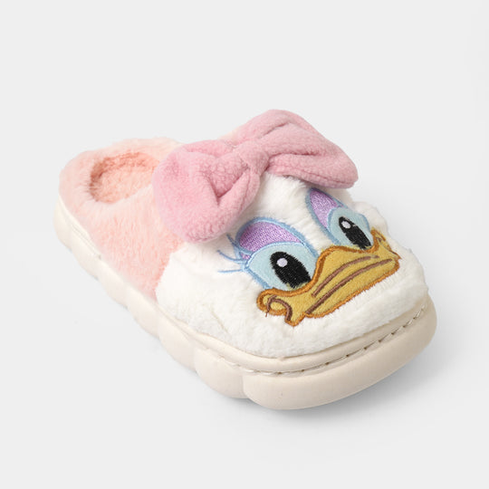 Girls Fur Slipper P-03-Pink