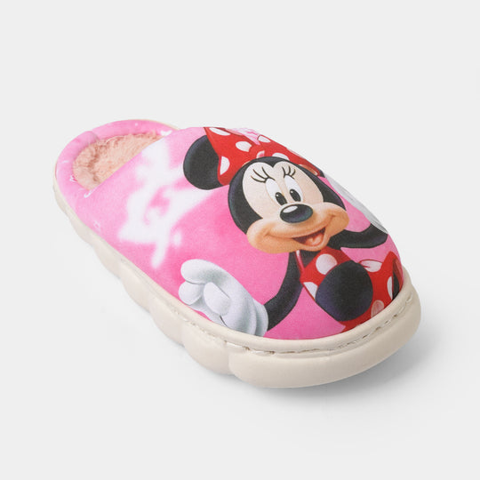 Girls Fur Slipper P-04-Pink