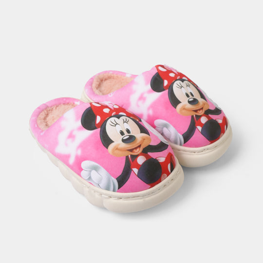 Girls Fur Slipper P-04-Pink