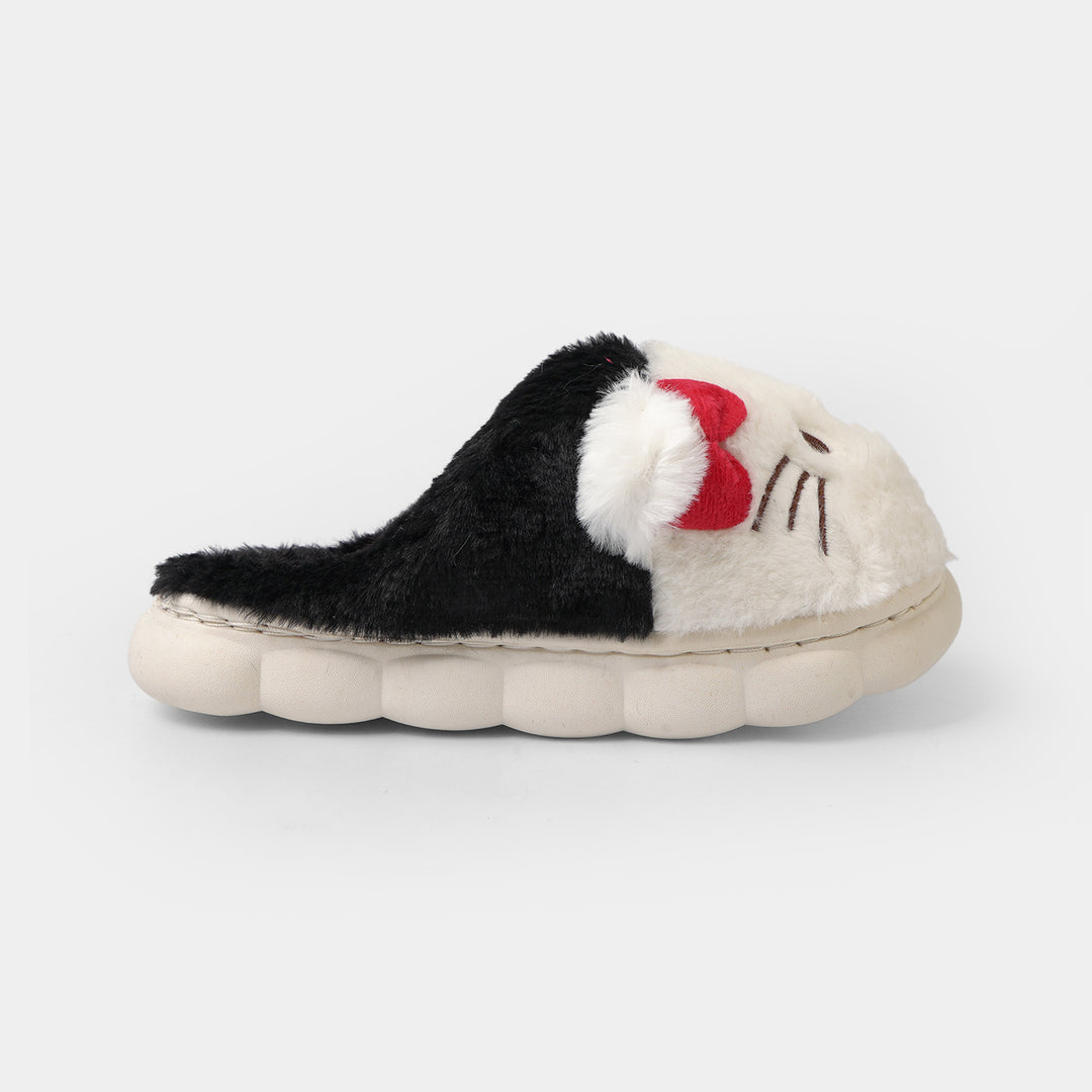 Girls Fur Slipper P-16-Fuchsia