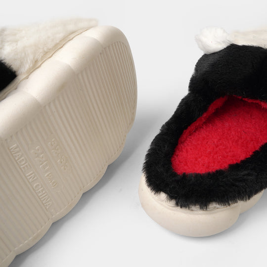 Girls Fur Slipper P-16-Fuchsia