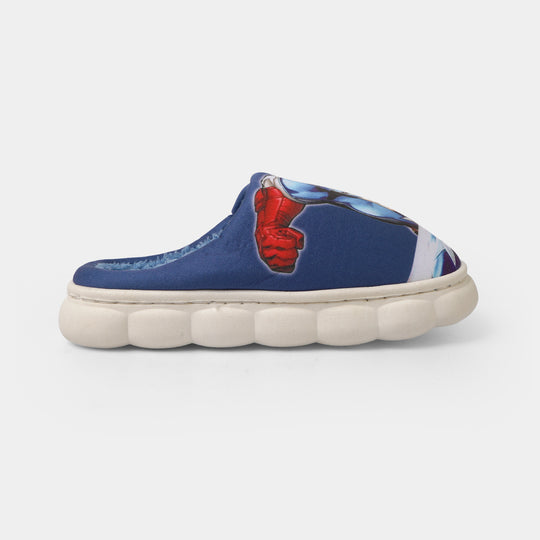 Boys Fur Slipper P-08-BLUE