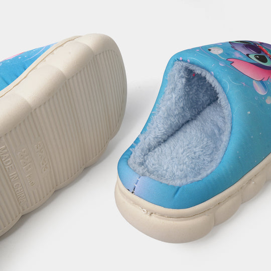 Boys Fur Slipper P-06-BLUE