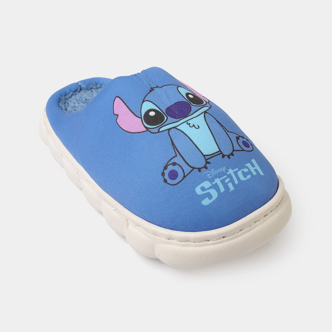 Boys Fur Slipper P-12-BLUE
