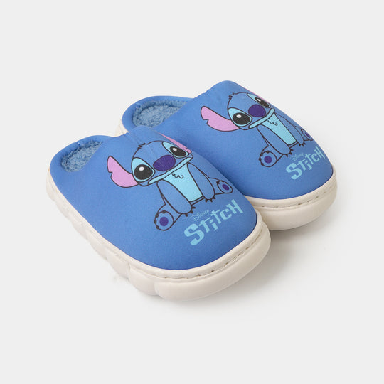 Boys Fur Slipper P-12-BLUE